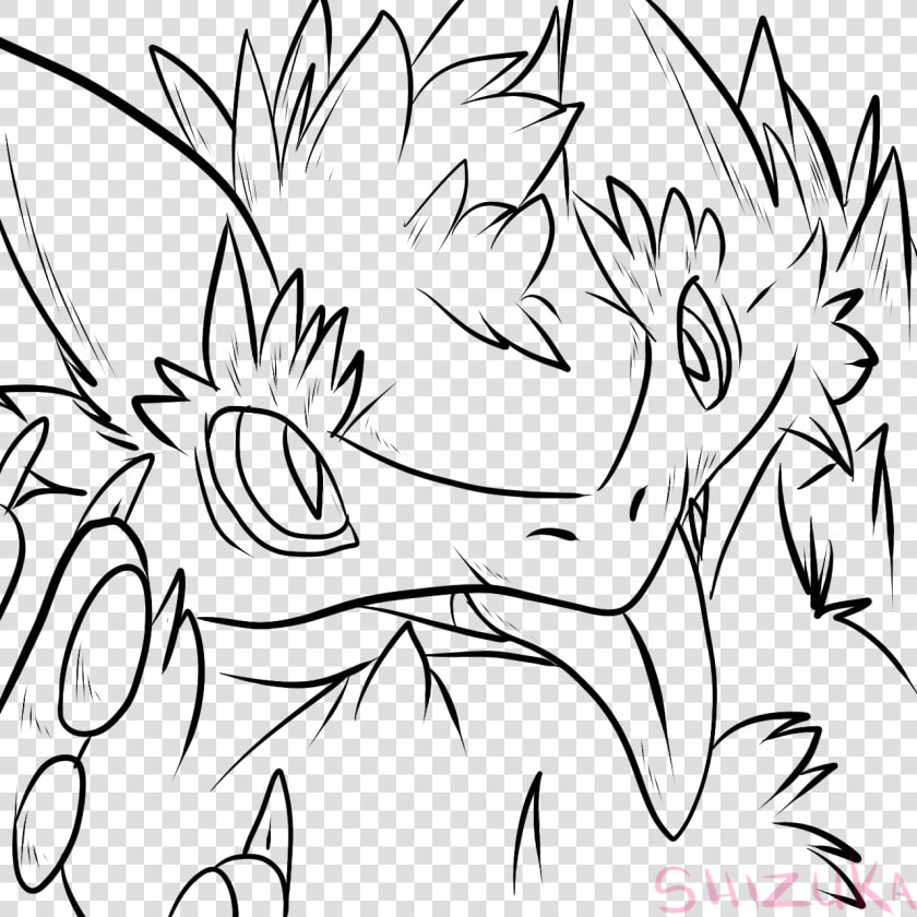 Sergal Lineart Transparent And Sergal Face Base   Free Sergal Line Art  HD Png DownloadTransparent PNG