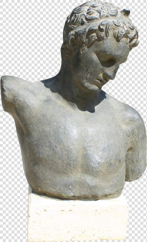 Vintage Greek Male Bust   Greek Sculpture Png  Transparent PngTransparent PNG