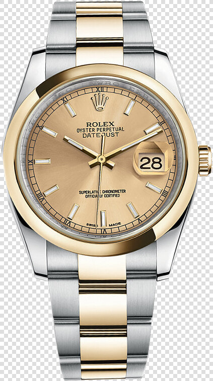 Transparent Watches Clipart   Rolex Oyster Perpetual Gold And Silver  HD Png DownloadTransparent PNG