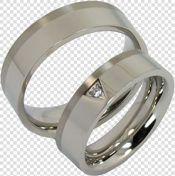 2 Couple Rings Stainless Steel With Titanium   Pre engagement Ring  HD Png DownloadTransparent PNG