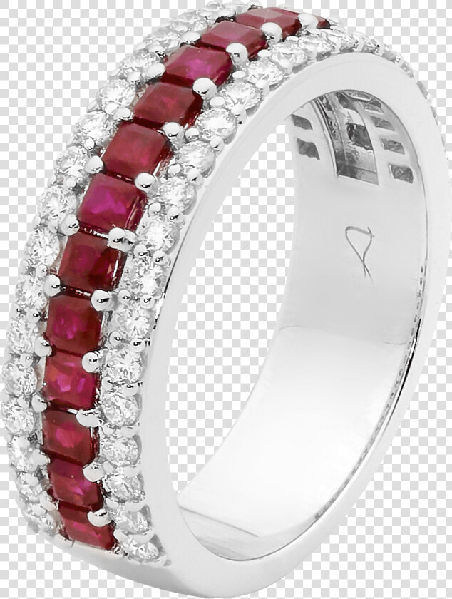 White Gold  Ruby  amp  Diamond Ring   Engagement Ring  HD Png DownloadTransparent PNG