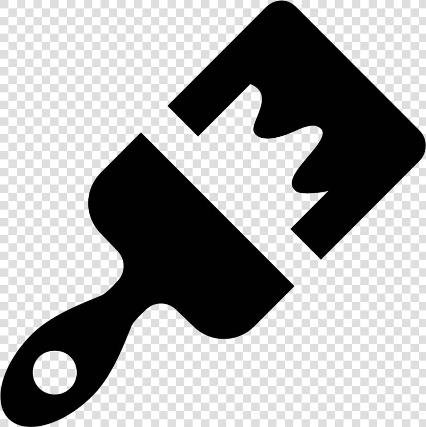 Paint Brush Icon Png Picture Black And White Stock   Paint Brush Icon Transparent  Png DownloadTransparent PNG