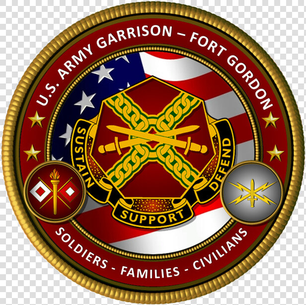 Usag fg Seal   Fort Gordon Garrison Logo  HD Png DownloadTransparent PNG