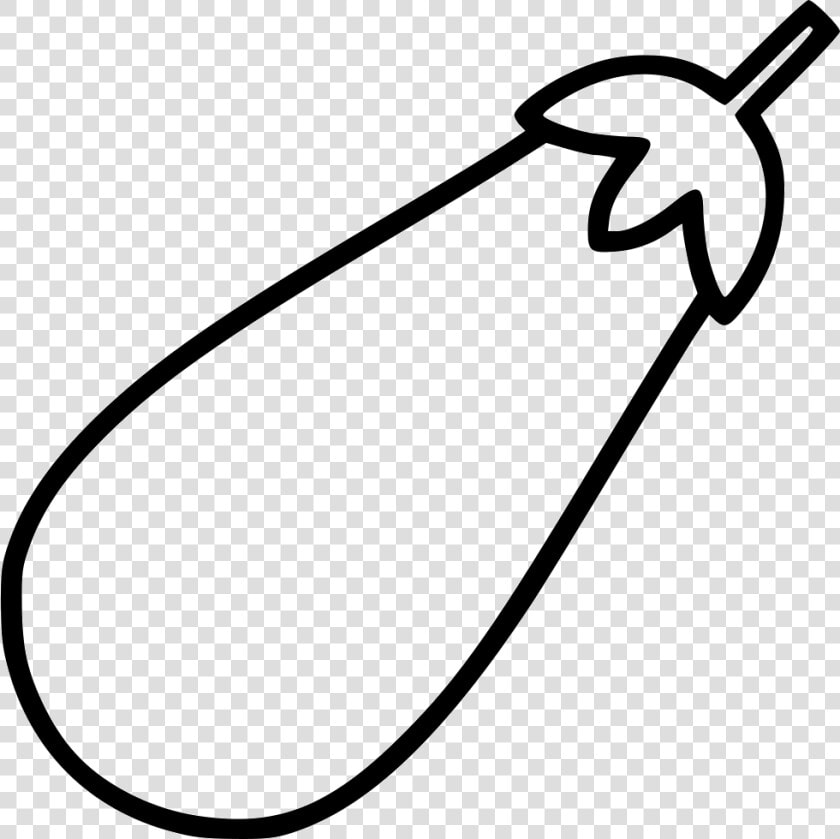 Eggplant   Eggplant Black And White  HD Png DownloadTransparent PNG