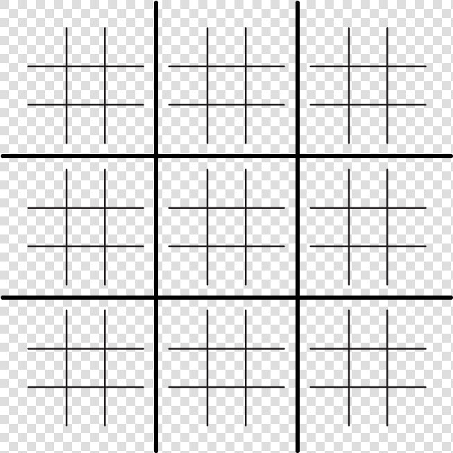 Ultimate Tic Tac Toe Printable  HD Png DownloadTransparent PNG