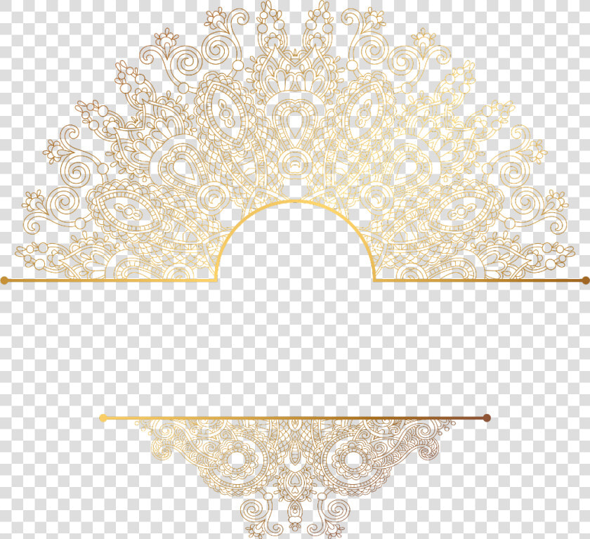  paisley  gold  mandala  divider  header  textline   Transparent Png Mandala Gold  Png DownloadTransparent PNG