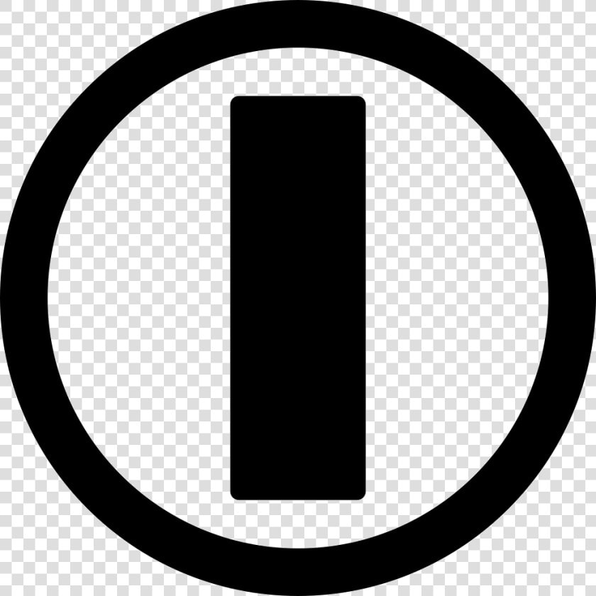 On Power Circular Symbol With A Bar Inside Comments   Fb Image Black And White  HD Png DownloadTransparent PNG