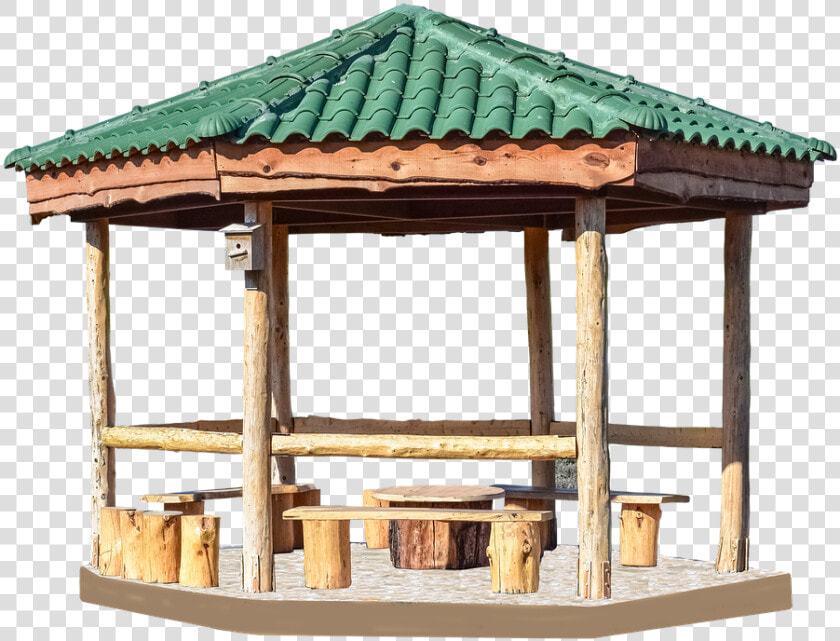 Pavilion  Hut  Garden  Party  Green  Woodhouse   Hut In Garden  HD Png DownloadTransparent PNG