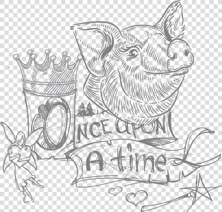 Fairy Tale Clipart Black And White  HD Png DownloadTransparent PNG