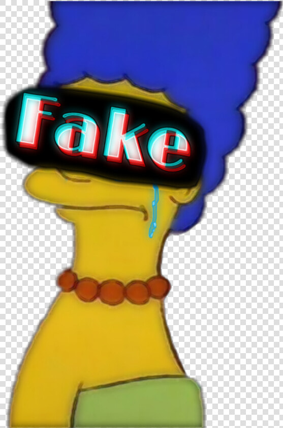  simpson  marge  fake  sad   Marge Simpson Meme Face  HD Png DownloadTransparent PNG