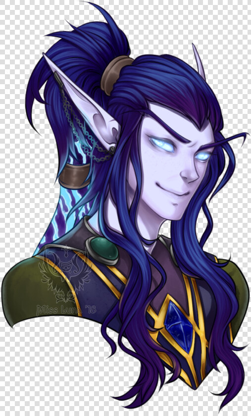 Ears Drawing Night Elf   Void Elf Art Male  HD Png DownloadTransparent PNG