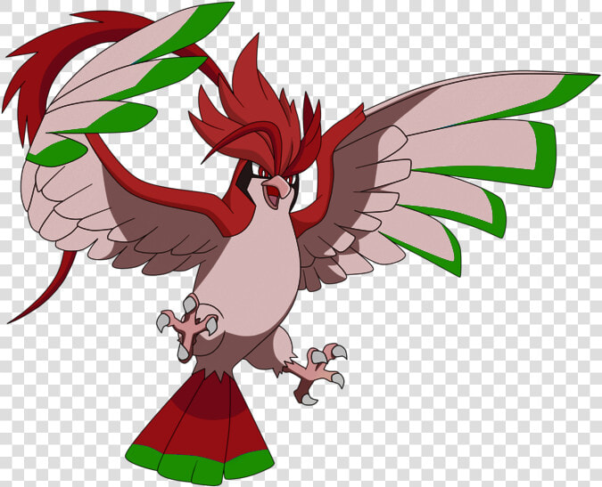 Mega Pidgeot Anime Style By Alexalan da0idjv   Pidgeot Mega Evolution Vs Ho Oh  HD Png DownloadTransparent PNG