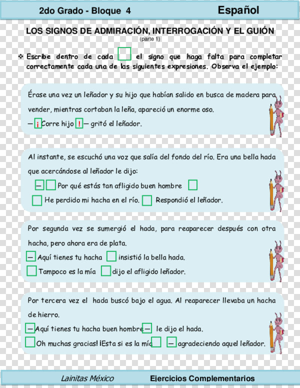 Signos De Interrogacion Y Admiracion Ejercicios  HD Png DownloadTransparent PNG