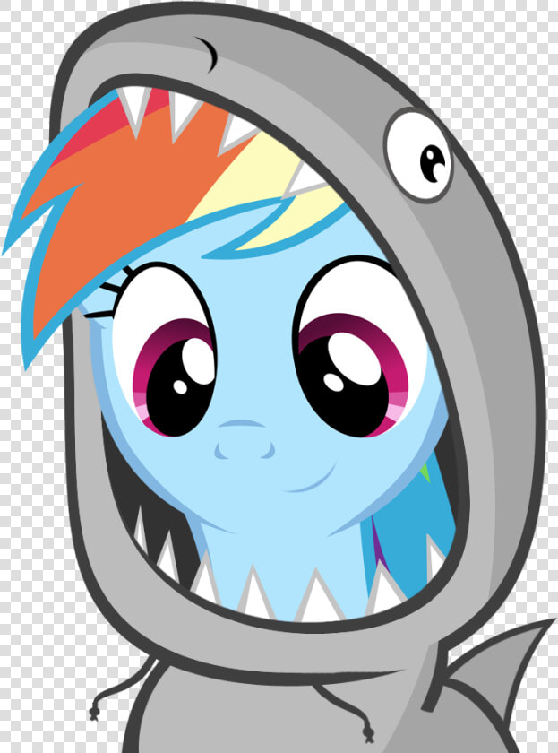 Cute  Dashabetes  Fins  Great White Shark  Hoodie    Rainbow Dash My Little Pony Gif  HD Png DownloadTransparent PNG