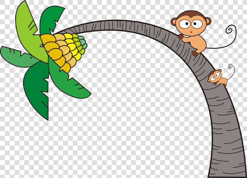 Tree Clip Art Coconut Monkey Transprent Png   Clipart Monkey Banana Tree  Transparent PngTransparent PNG