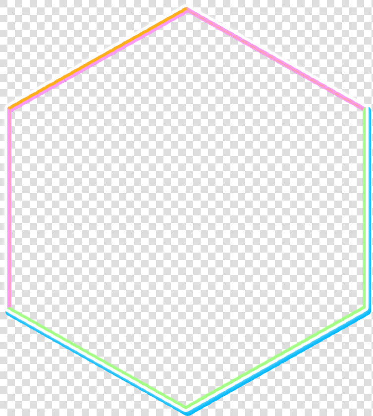  hexagon  colorful  border  abstract  lines  geometry   Parallel  HD Png DownloadTransparent PNG