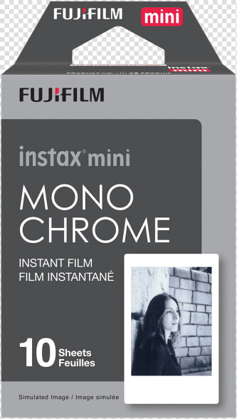 Fujifilm Instax Mini Instant Film Monochrome   Fujifilm Instax Share Sp 2  HD Png DownloadTransparent PNG