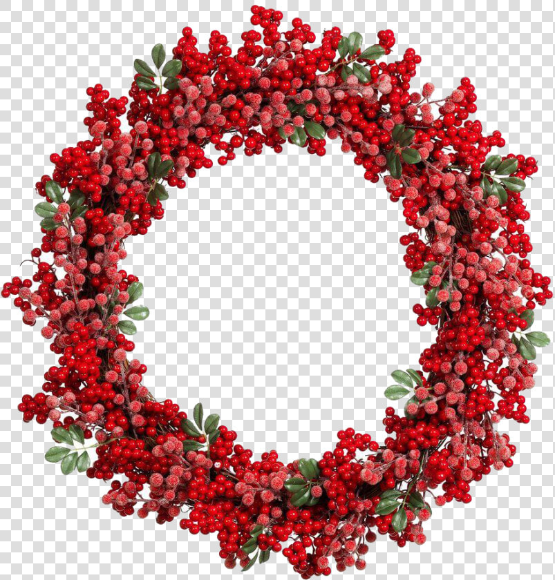 Decoration pink Peppercorn holly ilex Verticillataamerican   Christmas Wreath Png Transparent  Png DownloadTransparent PNG