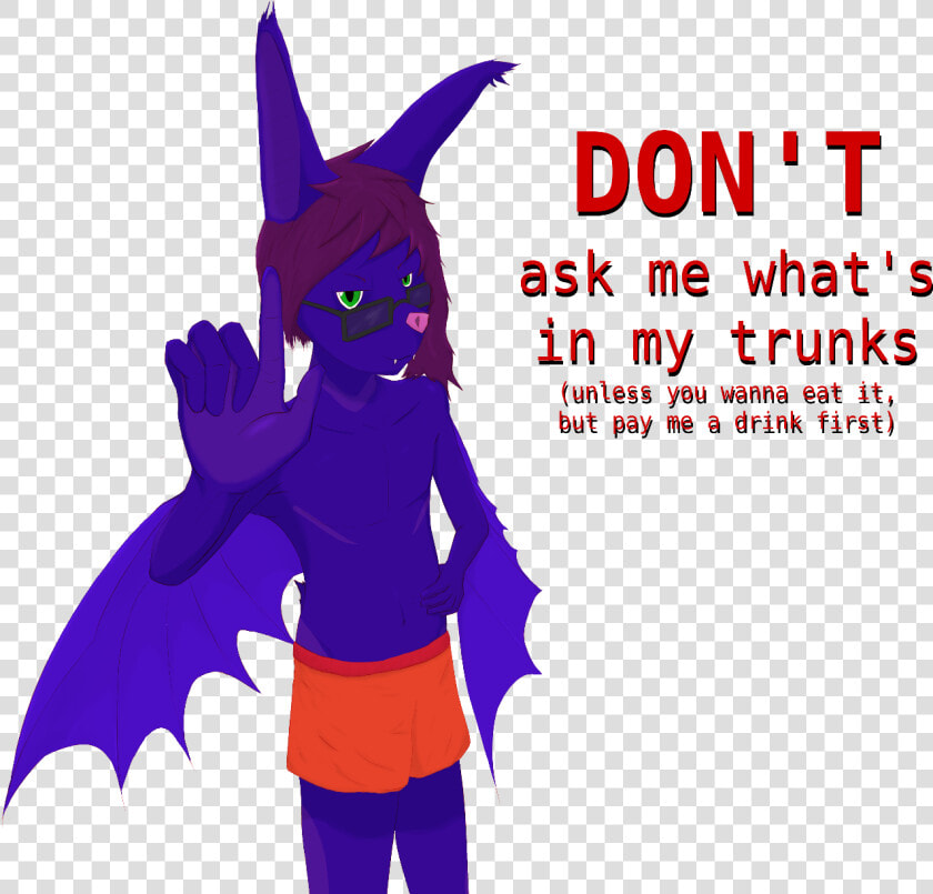 Blue Bat Anthro Pointing A Finger At You To Tell You  HD Png DownloadTransparent PNG