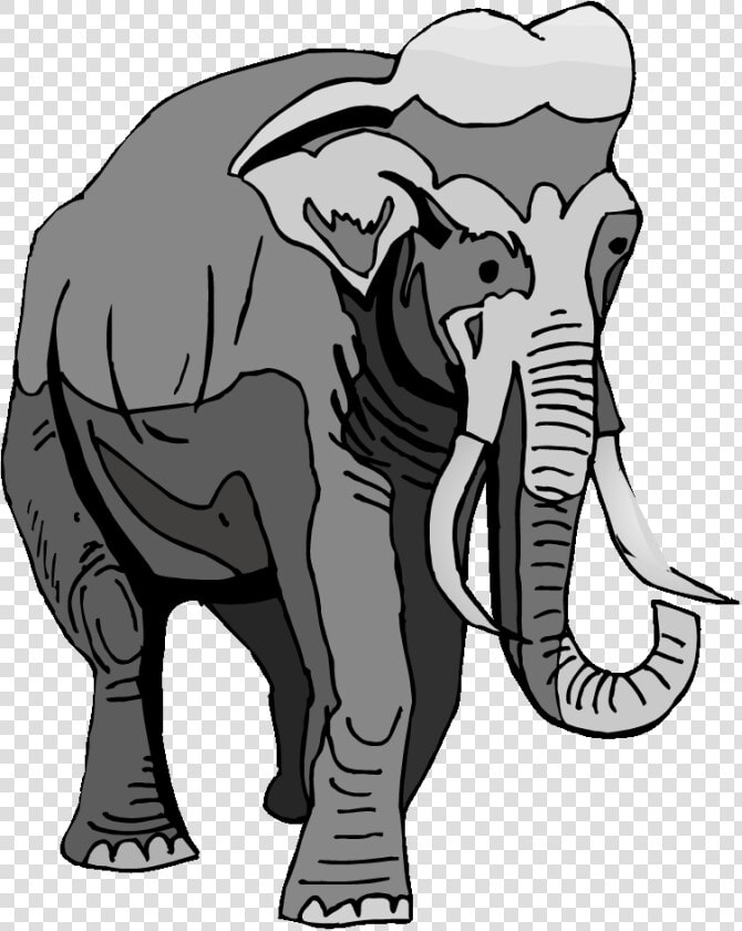 Elephant Clipart Wild Animal   Indian Elephant  HD Png DownloadTransparent PNG