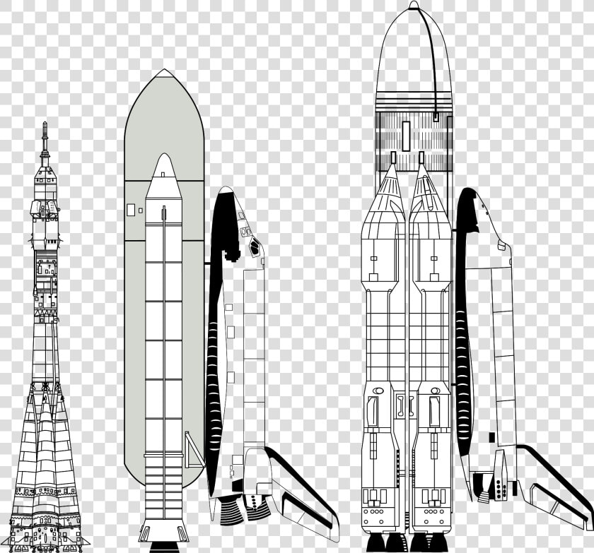 Drawing Spaces Space Craft   Buran Shuttle  HD Png DownloadTransparent PNG