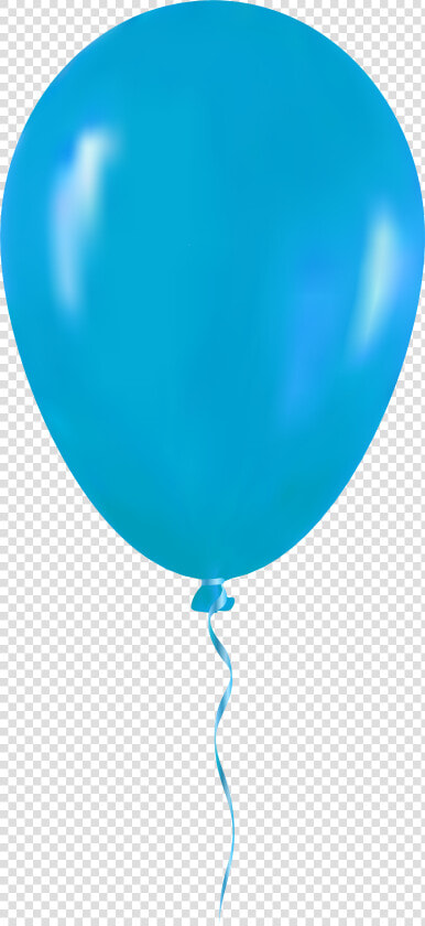 Light Blue Balloon Png Clip Art   Transparent Background Single Balloon Png  Png DownloadTransparent PNG