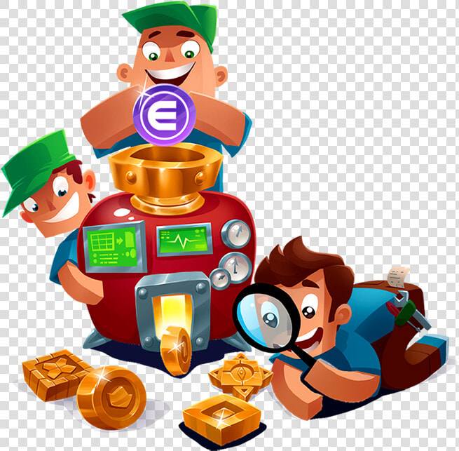 Offering Initial Blockchain Cryptocurrency Erc 20 Coin   Coin Game Character Png  Transparent PngTransparent PNG