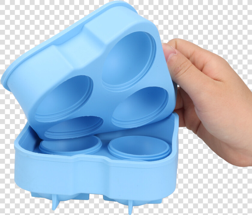 Taobao 4 Cavity Ball Shape Silicone Ice Cube Tray     Hand  HD Png DownloadTransparent PNG