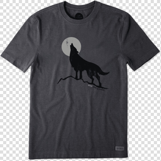 Men S Howling Wolf Crusher Tee   Life Is Good Beagle Shirt  HD Png DownloadTransparent PNG