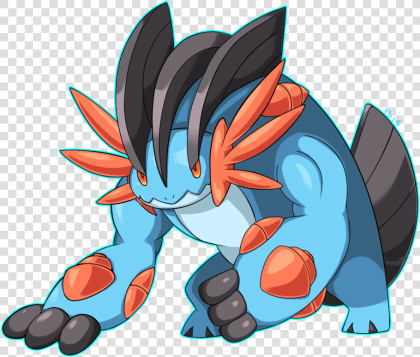 Mega Swampert By Bukin d7lfw64   Mega Swampert Transparent  HD Png DownloadTransparent PNG