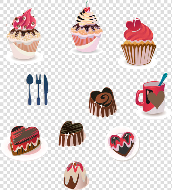 Baking Cup dessert petit Four   Cupcake  HD Png DownloadTransparent PNG