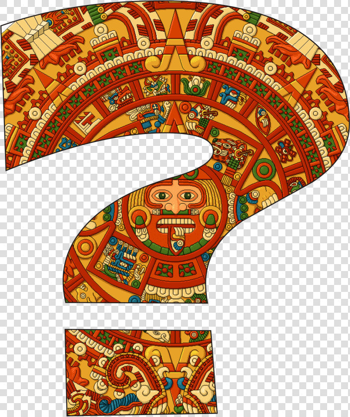 Question Mark Suggesting That The Aztecs   Aztec Question Mark  HD Png DownloadTransparent PNG