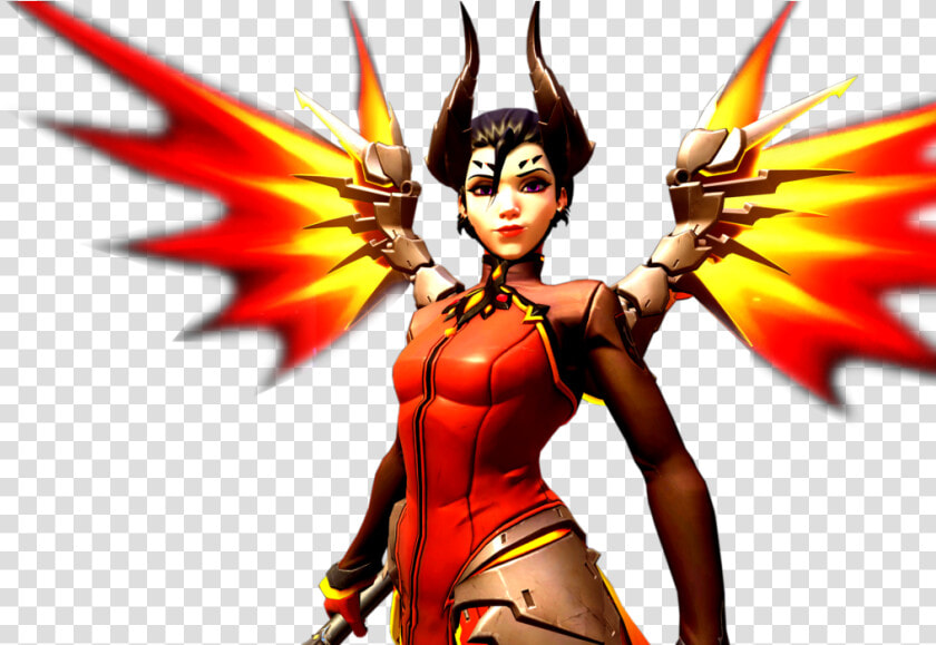 Transparent Devil Png   Overwatch Mercy Devil Png  Png DownloadTransparent PNG