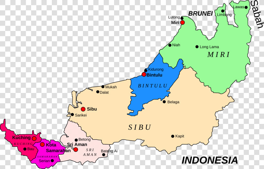 Map Clipart Indonesia   State Of Sarawak  HD Png DownloadTransparent PNG