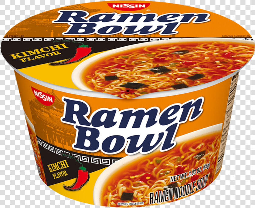 Nissin Ramen Bowl Kimchi Flavor   Png Download   Microwavable Ramen  Transparent PngTransparent PNG