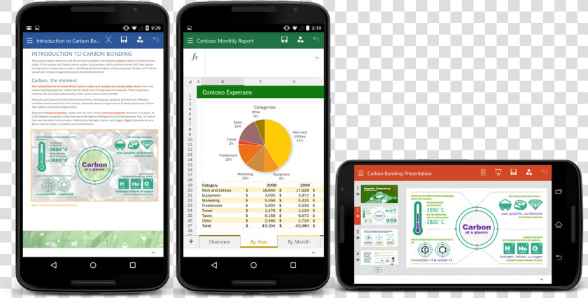 Office For Android Phone Preview Now Available   Power Point On Phone  HD Png DownloadTransparent PNG