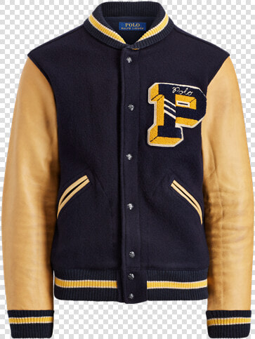 Clip Art Wool Blend Produtimage   Polo Ralph Lauren Wool Blend Letterman Jacket  HD Png DownloadTransparent PNG