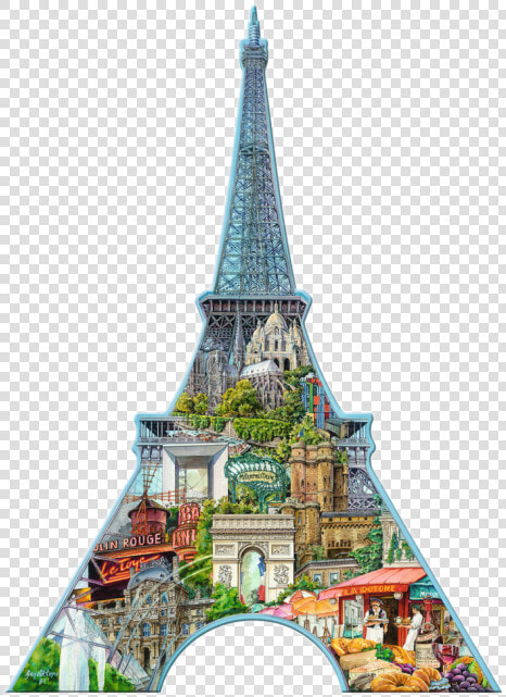 Eiffel Tower  Paris   Puzzle Torre Eiffel Ravensburger  HD Png DownloadTransparent PNG