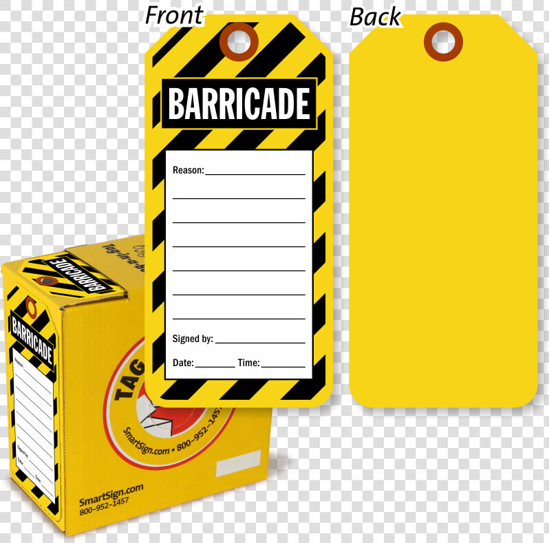 Barricade Tag In A Box   Equip Isolation Tags Min Ord 100 Yellow Laminated 3  HD Png DownloadTransparent PNG