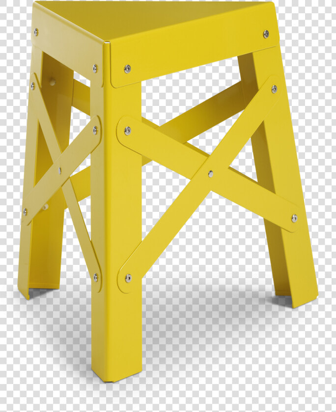 Eiffel Aluminum Stool  Yellow 0   Pink Three Legged Stool  HD Png DownloadTransparent PNG