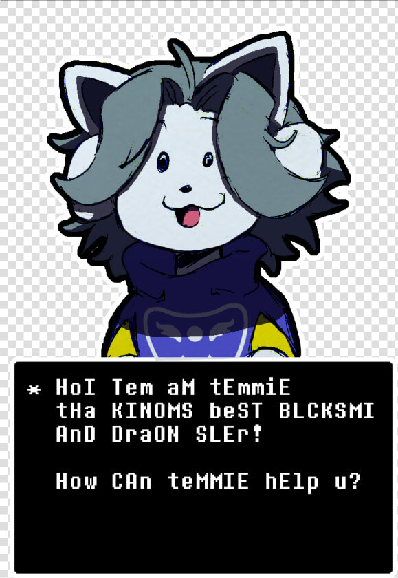 Transparent Temmie Png   Cartoon  Png DownloadTransparent PNG