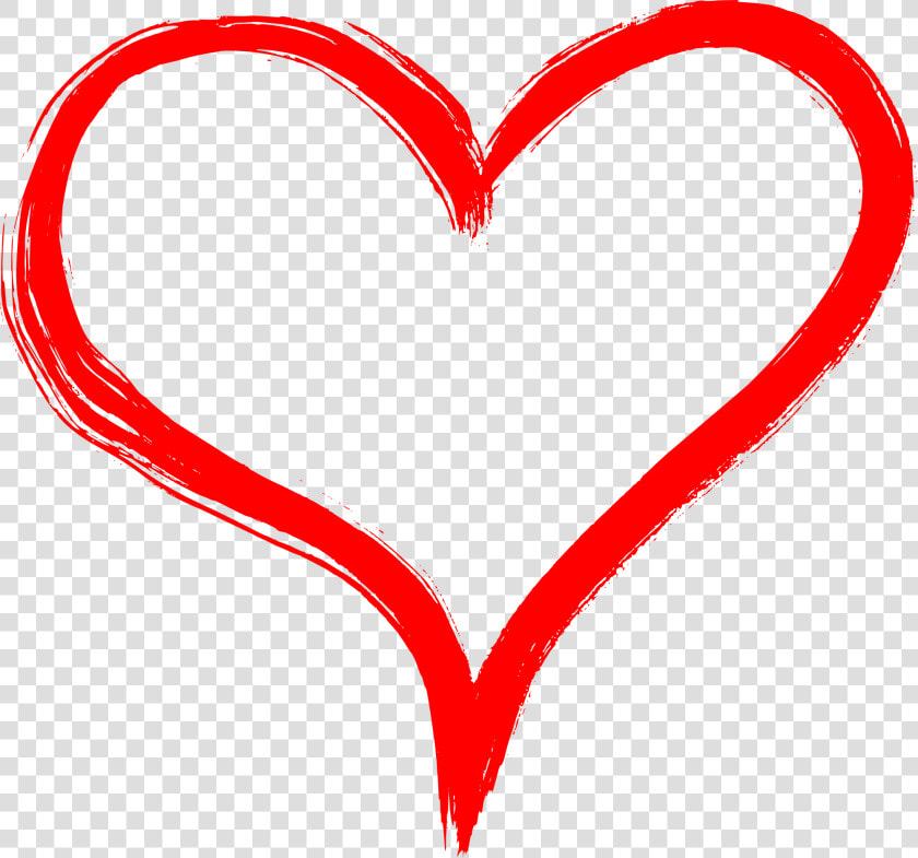 Clip Art Hand Jpg Freeuse Library   Red Hand Drawn Heart  HD Png DownloadTransparent PNG