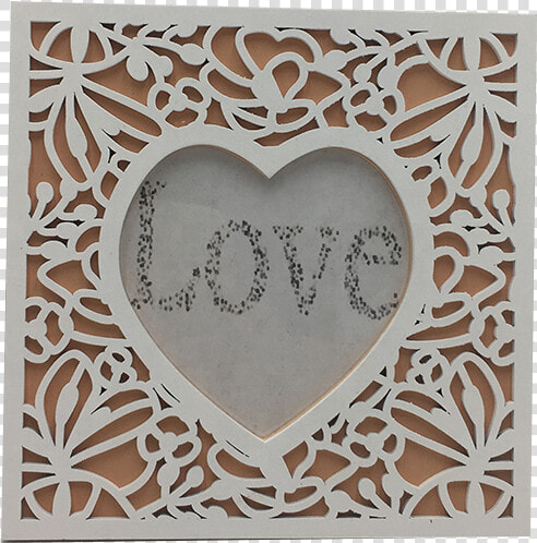 Heart Shape Designs Hollow Carved Wooden Photo Frame   Heart  HD Png DownloadTransparent PNG