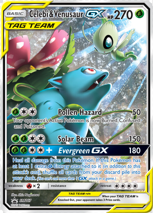 Celebi And Venusaur Gx  HD Png DownloadTransparent PNG