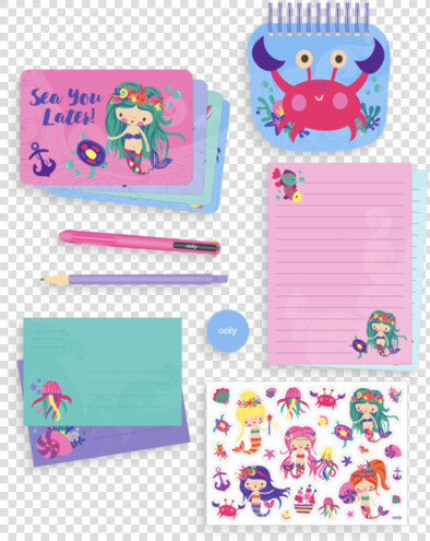 Magical Mermaids Stationary Kit Data Rimg Lazy   Ooly Stationery Kit  HD Png DownloadTransparent PNG