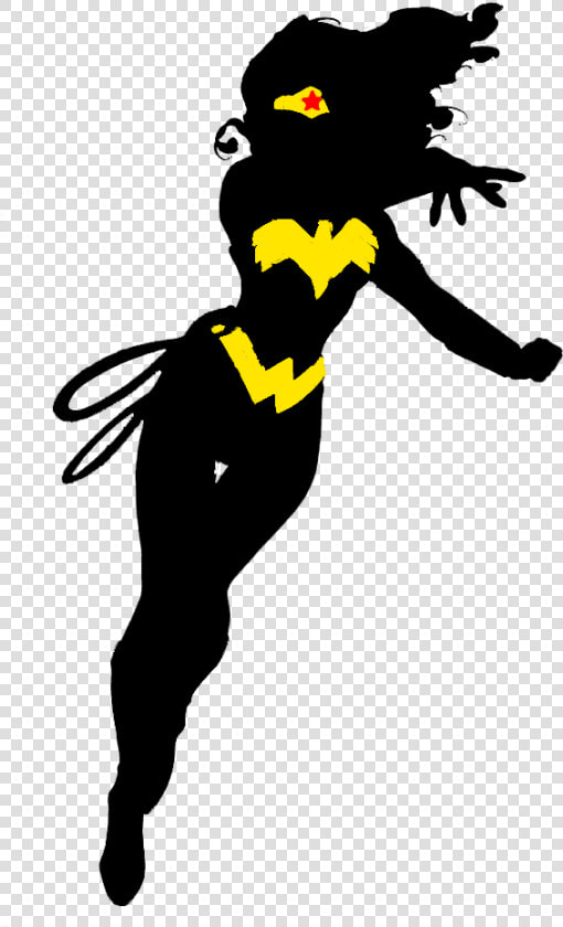 Wonder Woman Pop Art   Silhouette Wonder Woman Vector  HD Png DownloadTransparent PNG