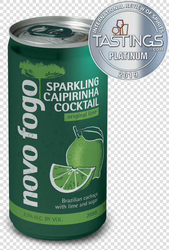 Novo Fogo Sparkling Caipirinha Lime 4 Pack   Lemon lime  HD Png DownloadTransparent PNG