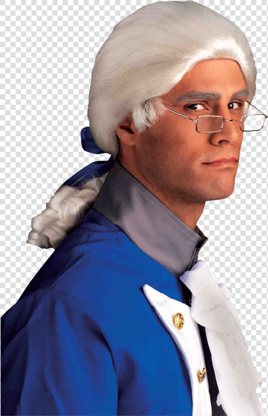 Historical White Wig   Founding Fathers With Ponytails  HD Png DownloadTransparent PNG