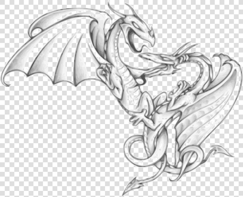 Two Dragons Engaged In Battle Clip Arts  HD Png DownloadTransparent PNG