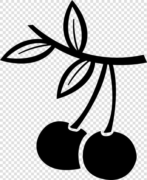 Vector Illustration Of Sweet Fruit Cherries On Branch  HD Png DownloadTransparent PNG